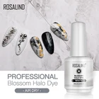 Гель-лак для ногтей ROSALIND, гибридные лаки для самостоятельного маникюра с белым цветком