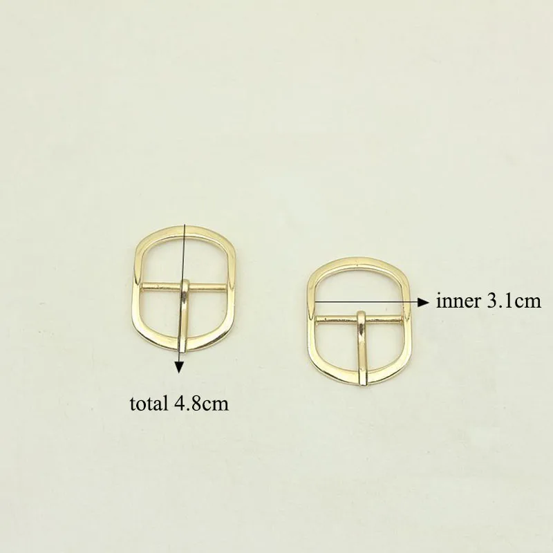 20pcs 31mm Metal Pin Roller Buckle Bags Shoes Belt Slider Buckles DIY Leather Craft Adjust Clasp Hardware Accessories