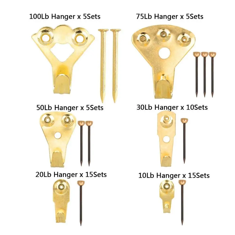 Вешалки Pcture 130 шт. универсальные крючки для картин Сверхмощный комплект