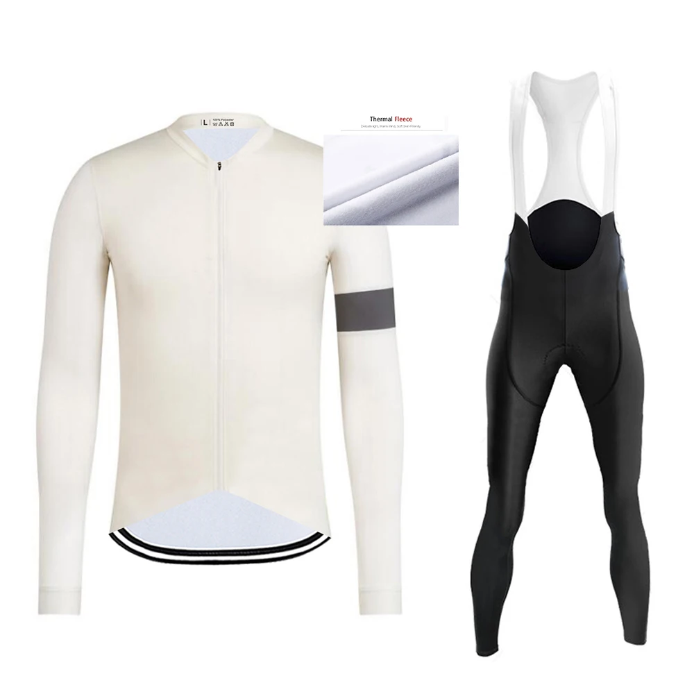 

Men's Winter Pro Team Cycling Bicycle Long Sleeve Pants Suit Warm Bike Clothes Thermal Fleece Comfortable Jersey Sets Quick Dry