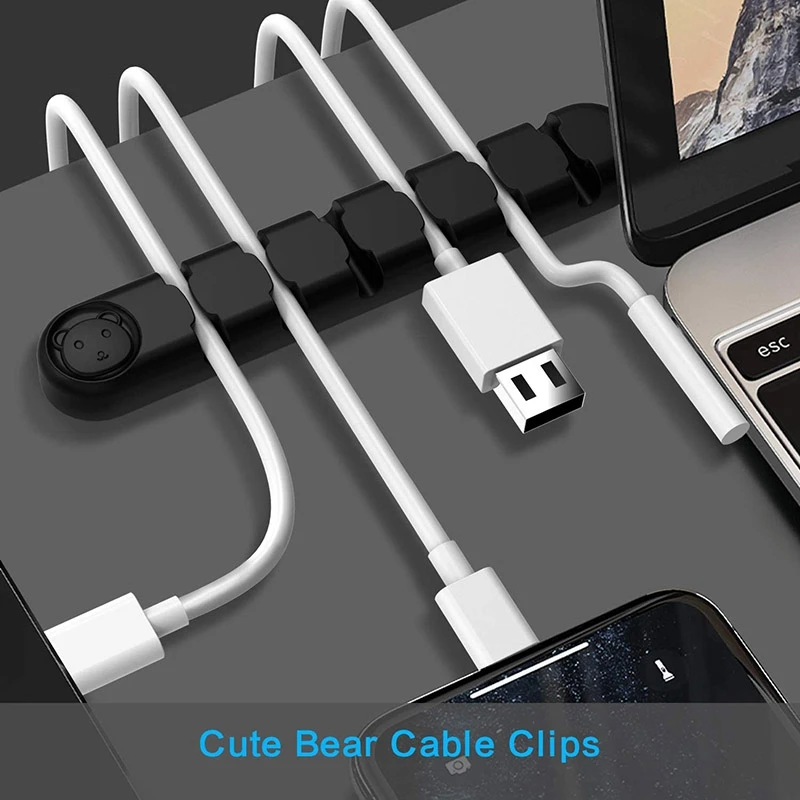 

Organizer Cable Retainer, Charging Cable Retainer Cable Clamp 3 Pieces Wire Management Cable Retainer (4 4 and 6 Slots)