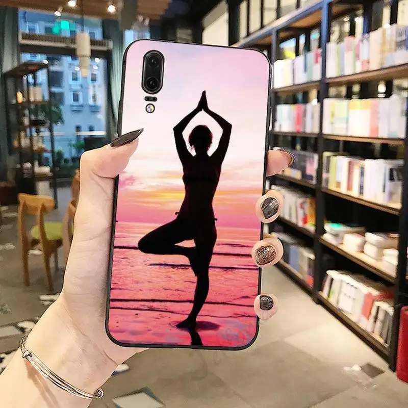 

um Om Yoga art pattern luxury Phone Case coque For Huawei honor Mate P 10 20 30 40 Pro 10i 9 10 20 8 x Lite