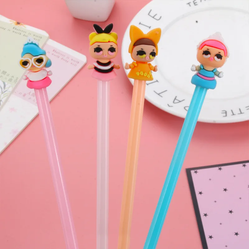 50 шт Мультяшные креативные Канцтовары свежий гель для девочки ручки школьных