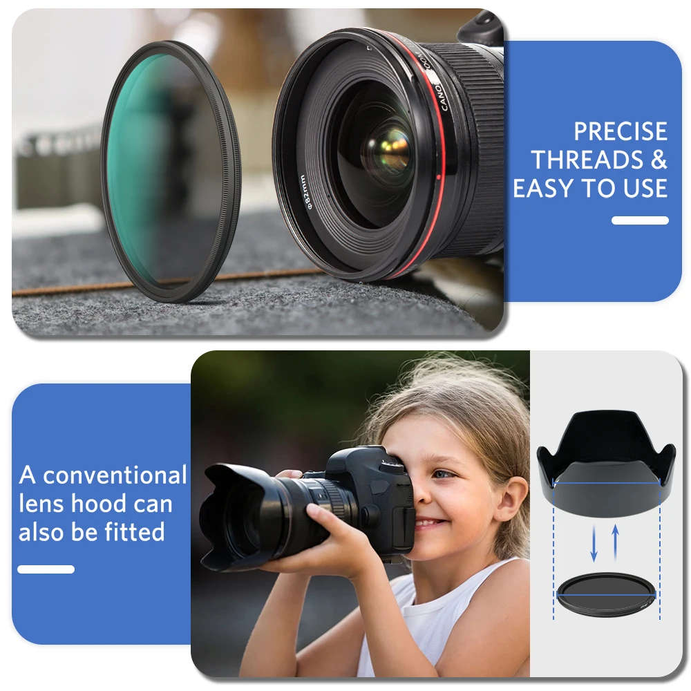 Ультратонкий круговой поляризационный фильтр для камеры ARTCISE MC HD CPL 58 мм 62 67 72 77 82 |