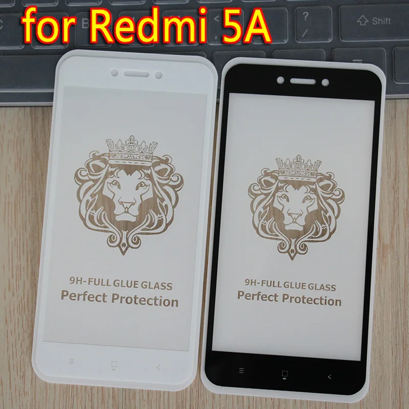 

For Redmi 5A GO Full Cover Screen Protector Full Coverage Tempered Glass 9H Hardness Anti-Scratch HD Clear Easy Installation