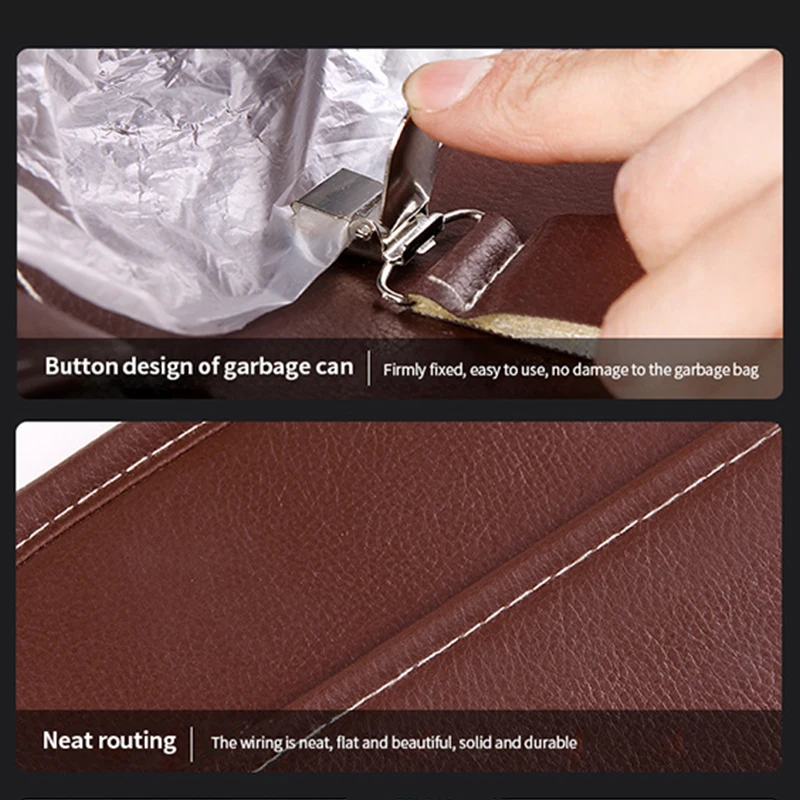 Органайзер из искусственной кожи на спинку сиденья автомобиля поднос дорожный