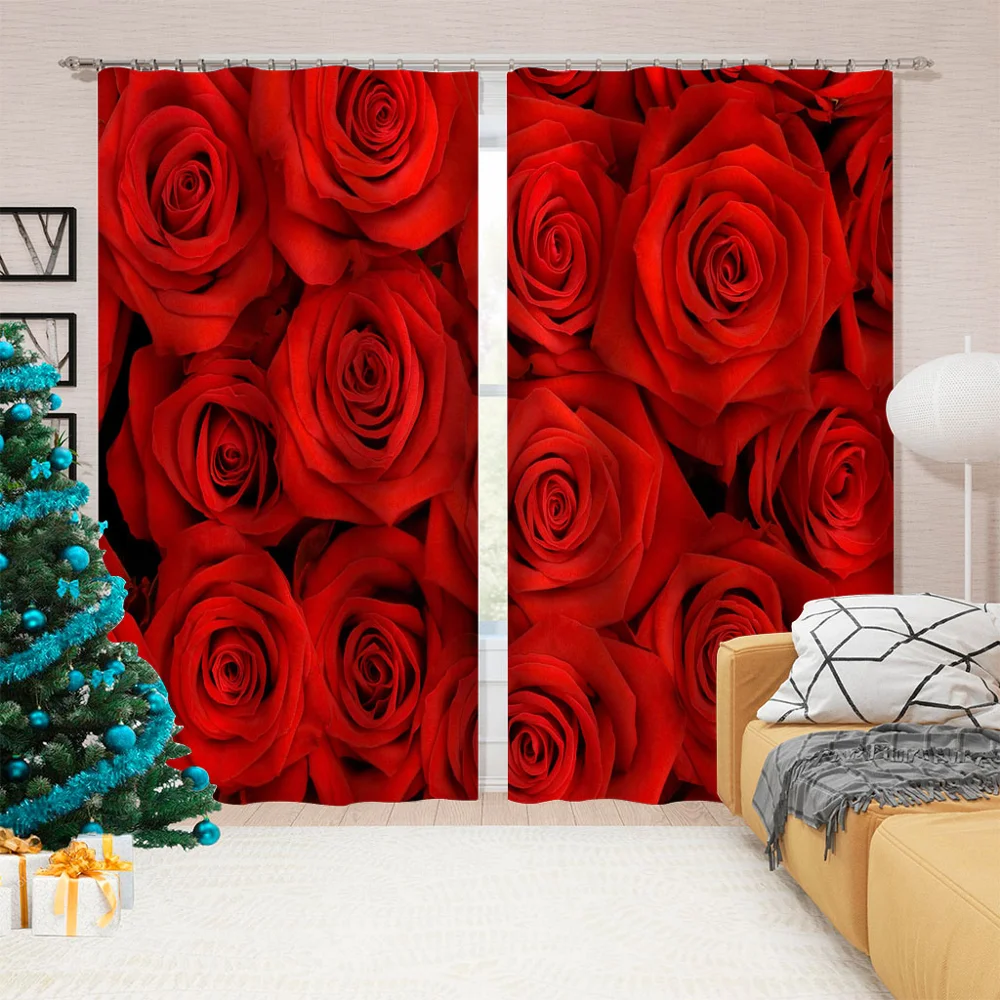 Объемный большой гобелен в виде роз декоративное покрывало с цветочным принтом