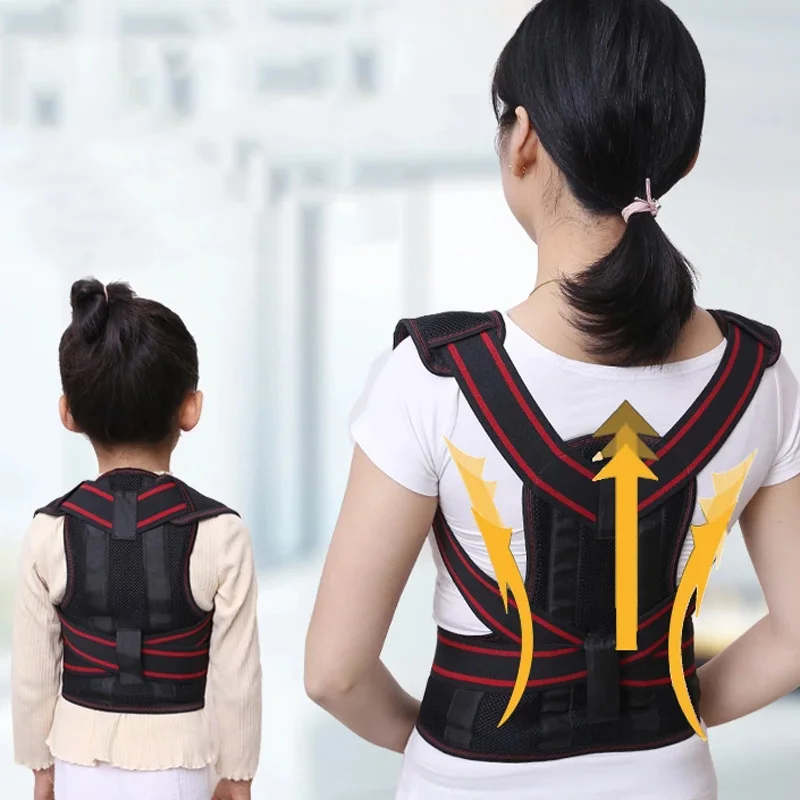 Корректор осанки для спины поддержка поясницы плеч улучшения и облегчения боли в