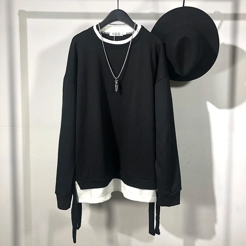 

Мужская длинная рубашка из 100% хлопка Seak, пуловер в готическом стиле, Мужская одежда, топы, футболки, летние женские футболки, черная длинная ...