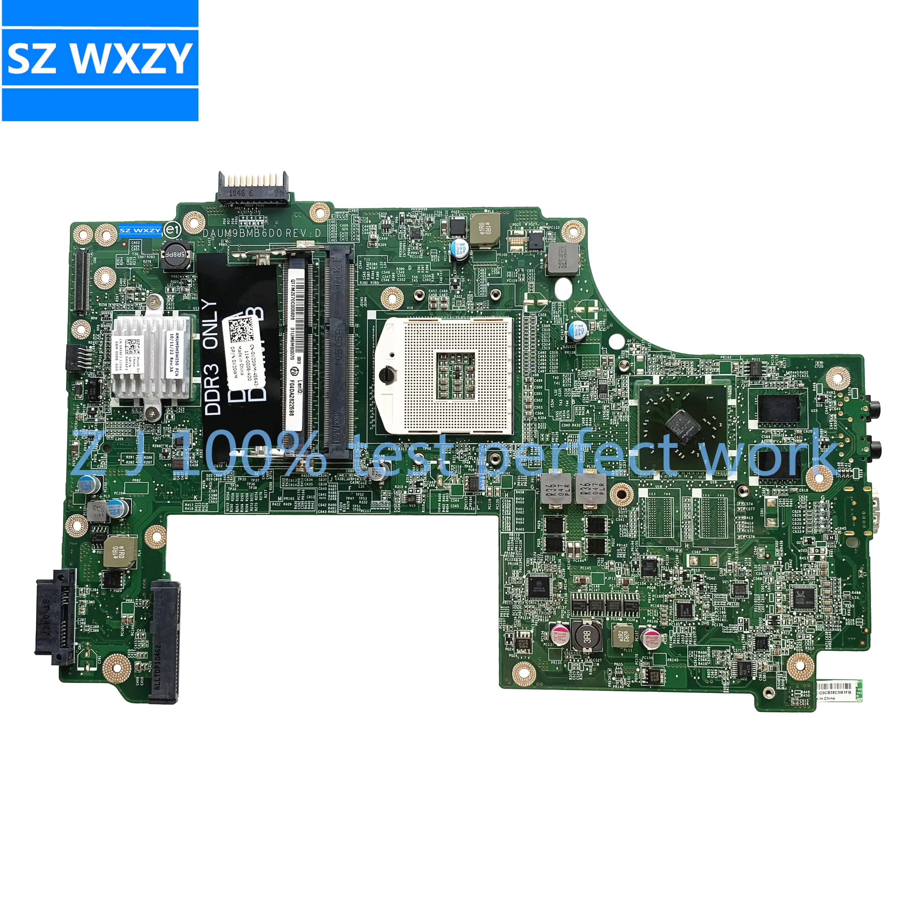 Материнская плата для ноутбука DELL N7010 0V20WM V20WM DAUM9BMB6D0 HM57 HD 5470 1 ГБ материнская 100%
