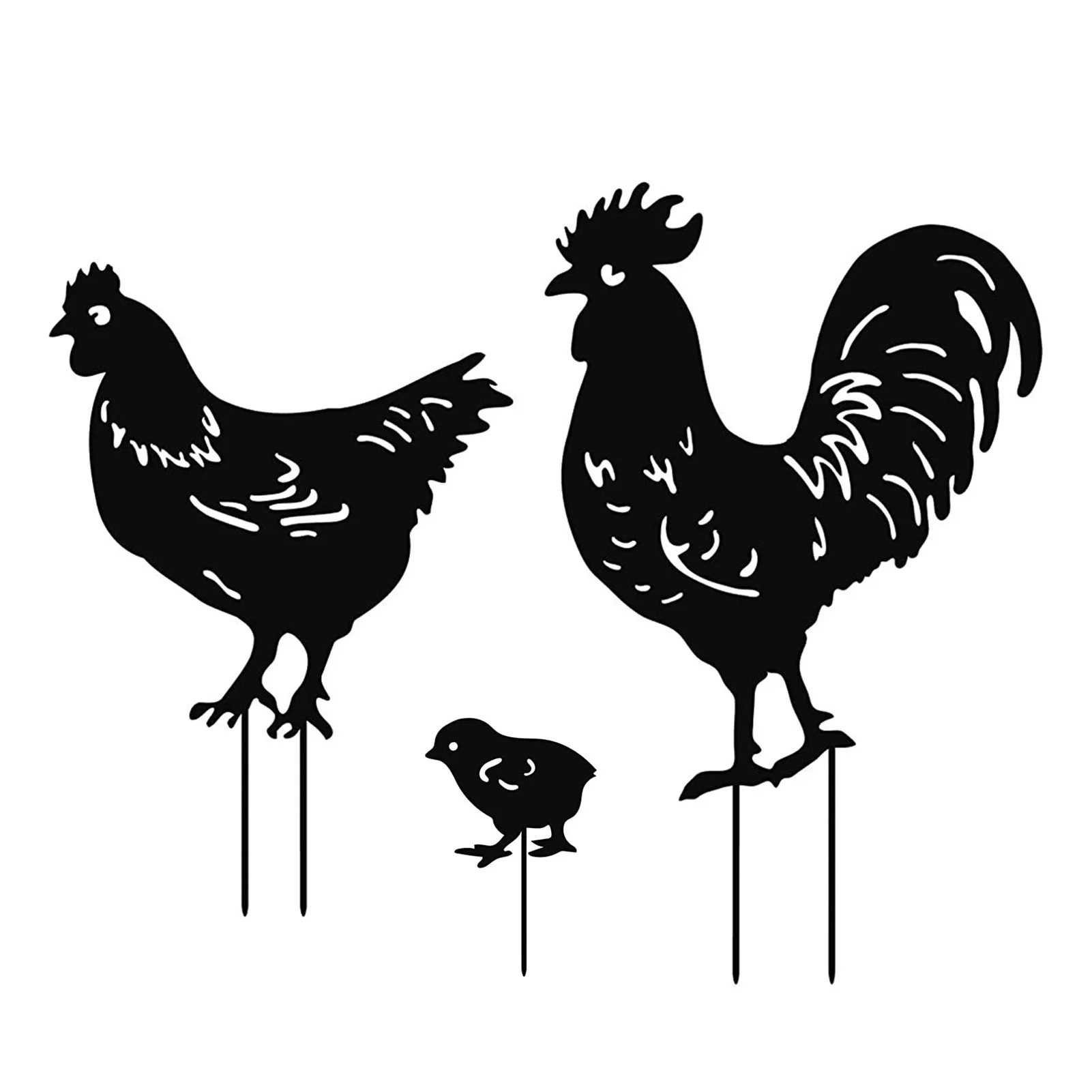 Металлическая садовая фигурка скульптура для курицы газона предметы мебели дома