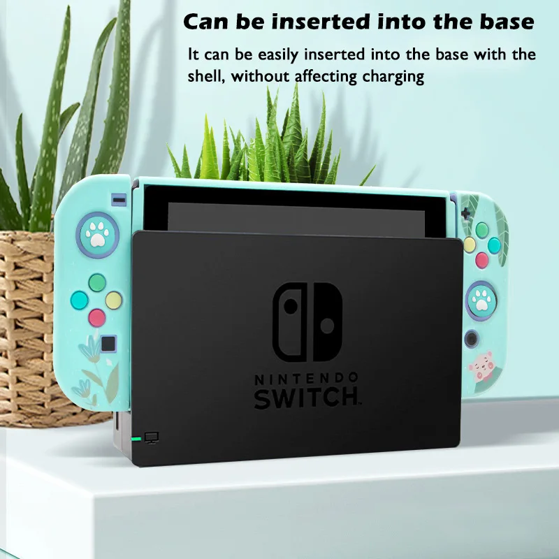 Защитный чехол с мультяшным рисунком для переключателя из ТПУ мягкий