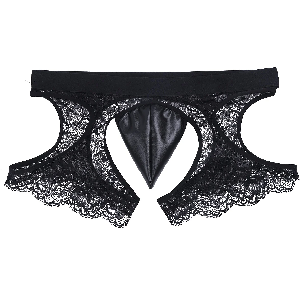 Мужское нижнее белье кружевные трусы боксеры без пятки сексуальное