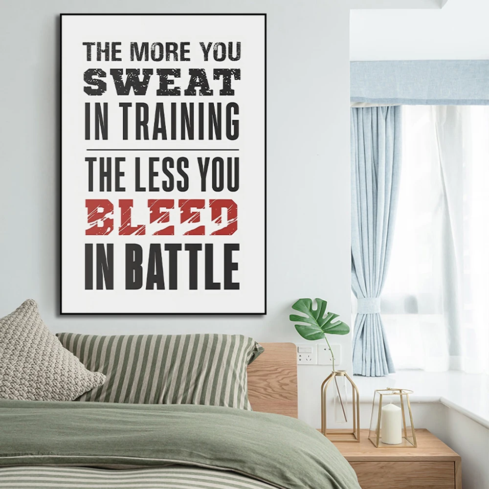 Чем больше вы потеете в тренировке тем меньше сражении мотивирующей цитаты