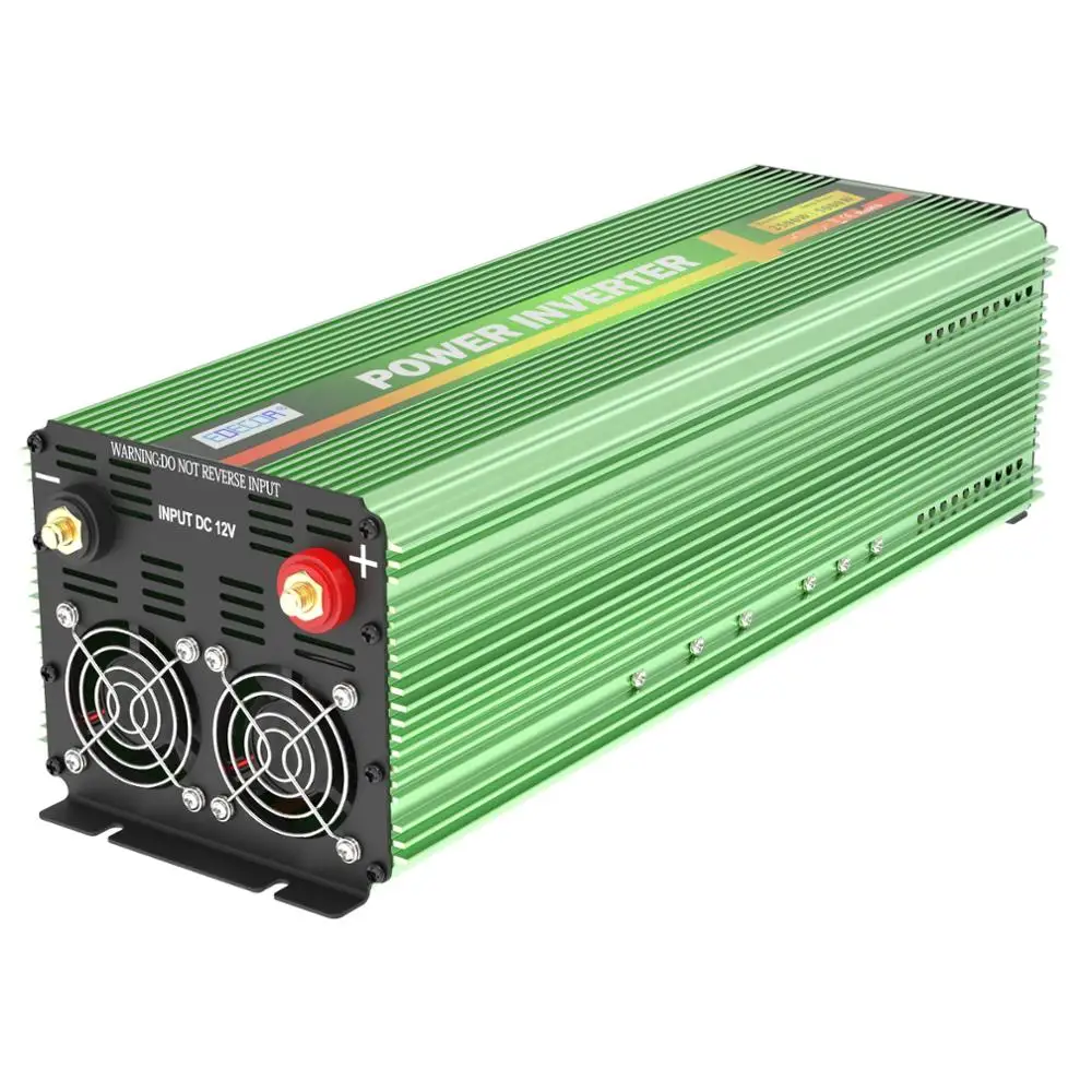 Фото Инвертор EDECOA DC 12 В AC 110 в 120 чистый синусоидальный инвертор 2500 Вт 5000 Пиковая Инвертор EDECOA DC 12 В AC 110 в 120 чистый синусоидальный инвертор 2500 Вт 5000 Пиковая