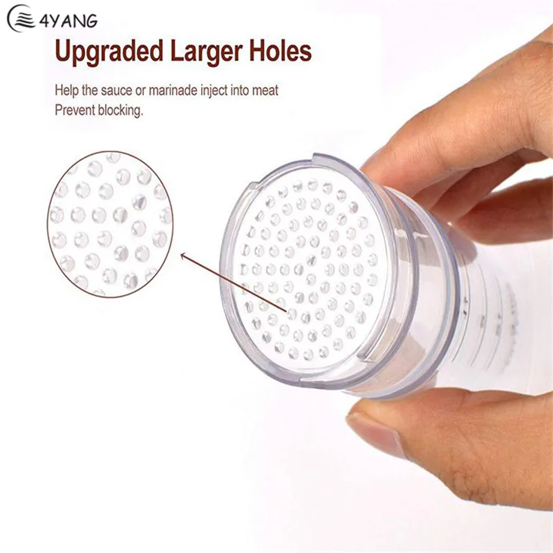 

TTLIFE Meat Tenderizer Needle Injector Marinade Flavor Syringe Meat Hammer Kitchen Tool Steak Pork Beef Chicken Meat Loosener