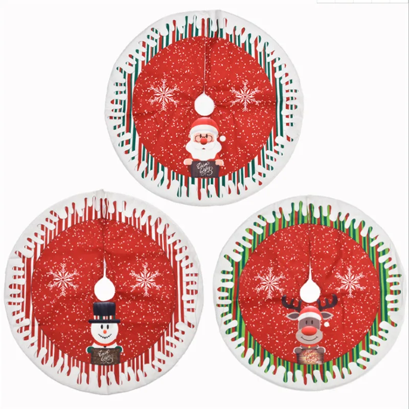 

78CM Santa Claus Christmas Tree Skirt Christmas Tree Decoration Christmas Decorations for Home 2022 Navidad New Year Gift Noel