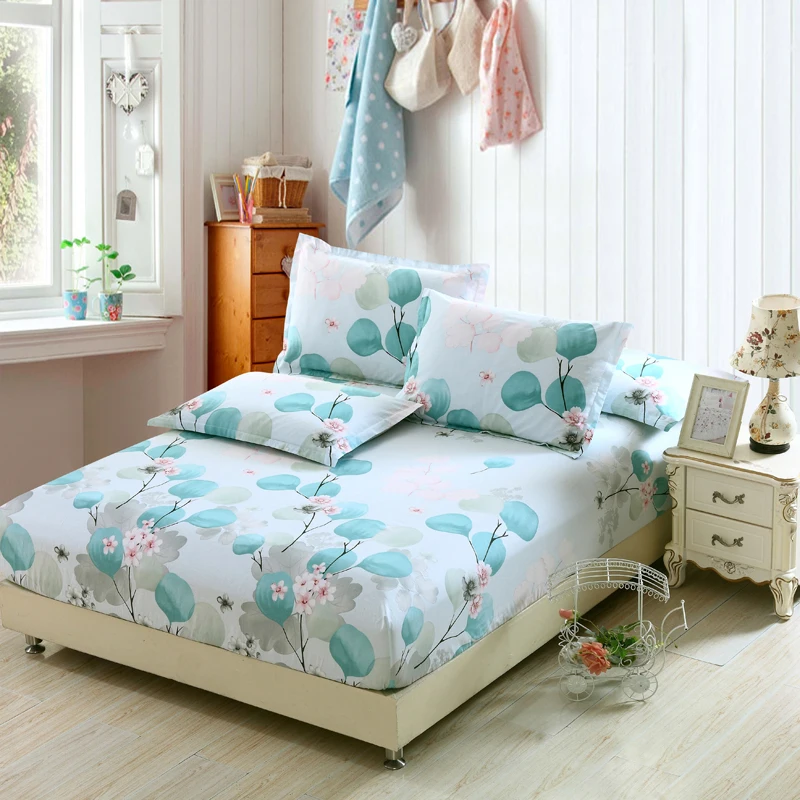 A piece 100% хлопок твил натяжная простыня одиночное двойное постельное белье