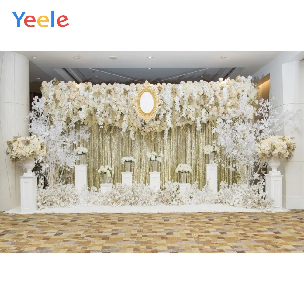 Фоны для фотосъемки Yeele свадебная церемония цветок стена Elks домашняя красота