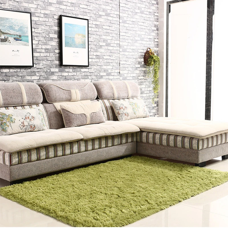 140*200 см супер мягкий Шелковый шерстяной ковер для помещений современный