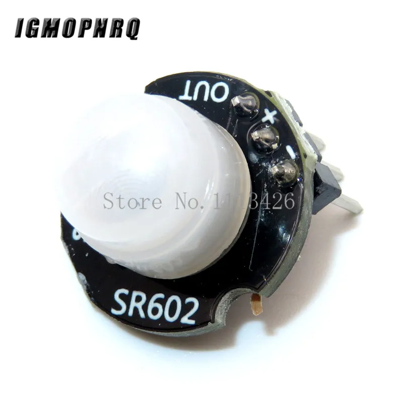 

10 шт., мини-датчик движения SR602, с объективом