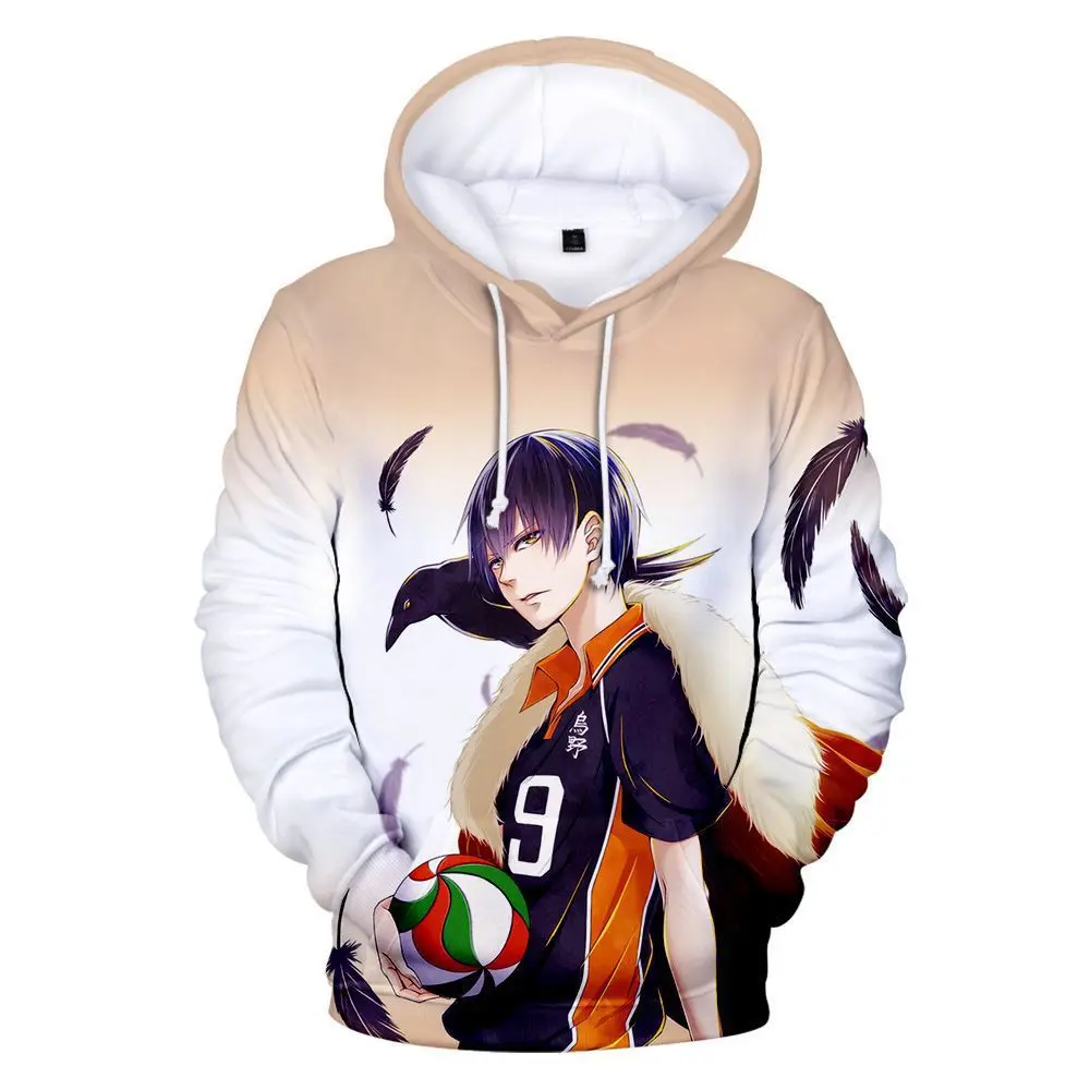

2020 Новый Haikyuu! Оригинальный пуловер с капюшоном для подростков и детей с 3D рисунком в уличном стиле