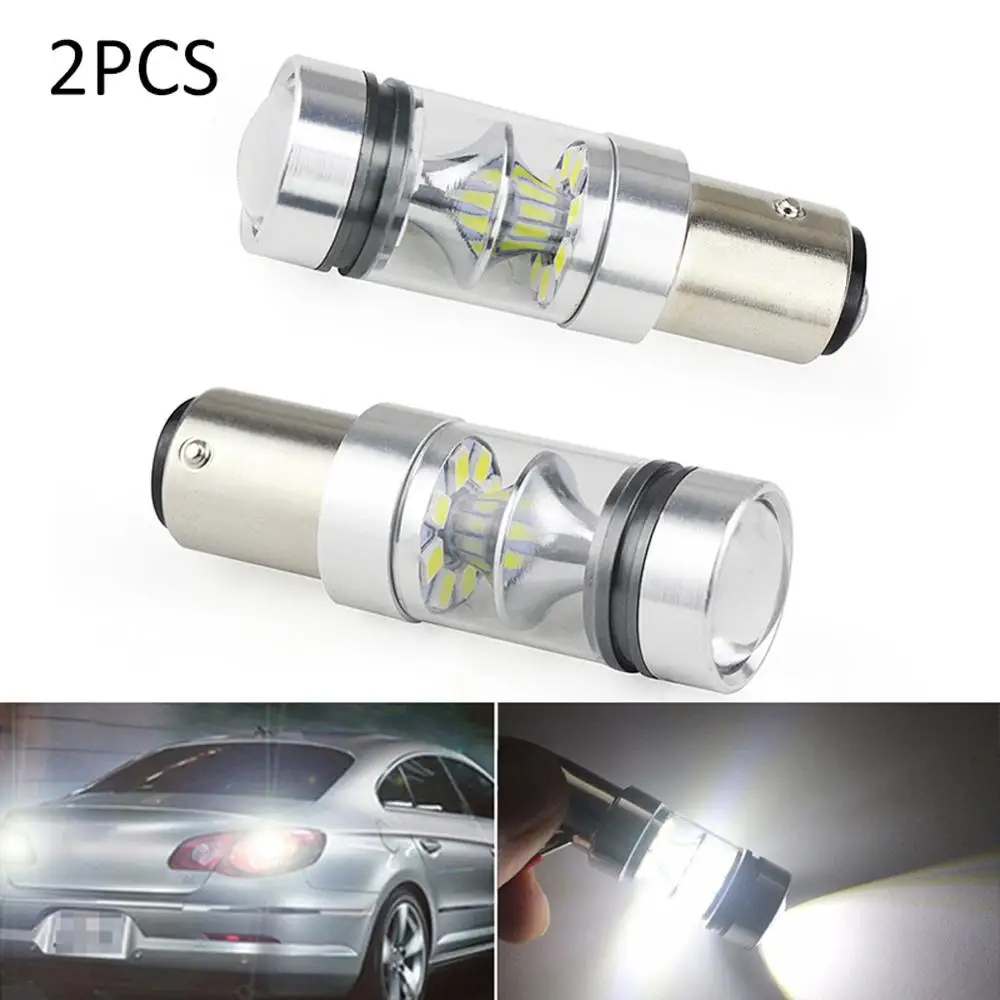 

2Pcs 1157 100W LED Turn Signal Backup Light Reverse Light Car Brake Bulb