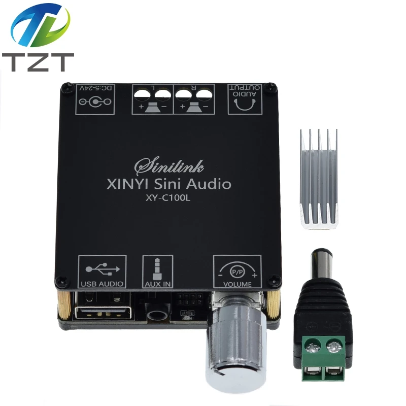 Цифровой усилитель высокой мощности HIFI TPA3116 Bluetooth 5 0 стереоплата 100 Вт + аудио