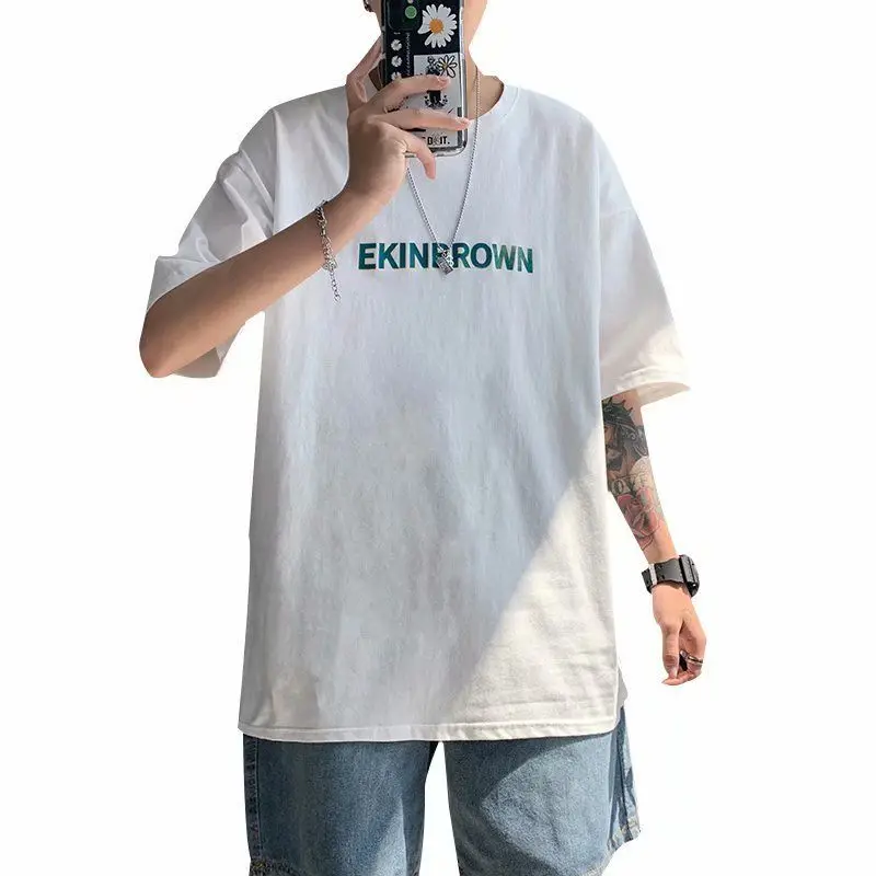 

2021 Summer Small Fresh Boys' Trend Korean Loose T-shirt Simple Leisure