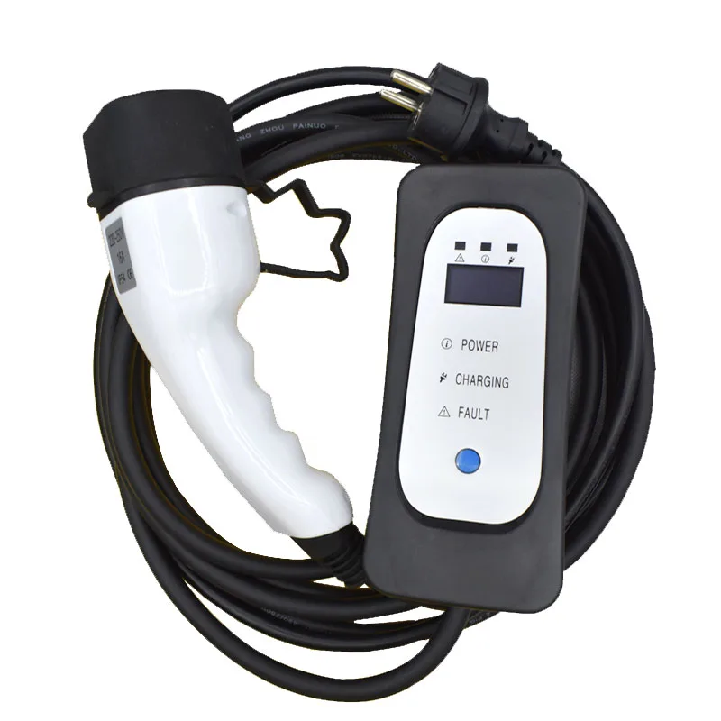 EVSE зарядное устройство тип 2 EV зарядный кабель iec62196 16A ЕС вилка для