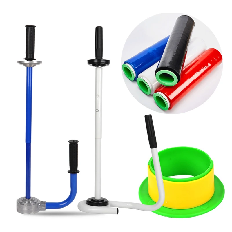 Ручка из пэ стрейч пленки кольцевая защита пластиковая металлическая опора