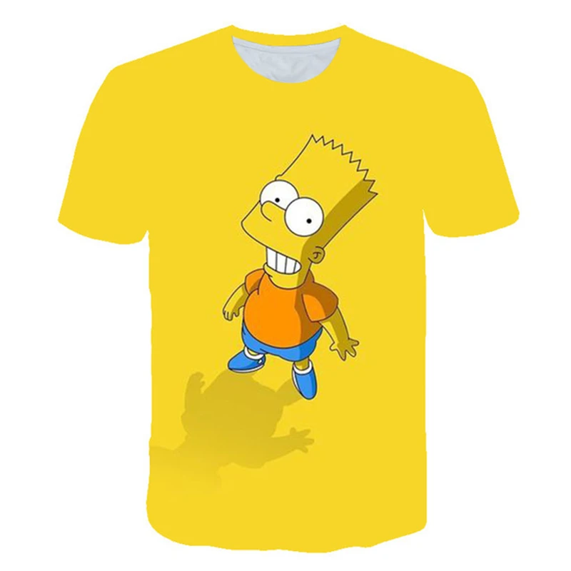 

2021 Summer Men's T-shirt 3D Printing Simpson T-shirt Casual Top Fashion Men's T-shirt Fun Streetwear Hip Hop Short Sleeve