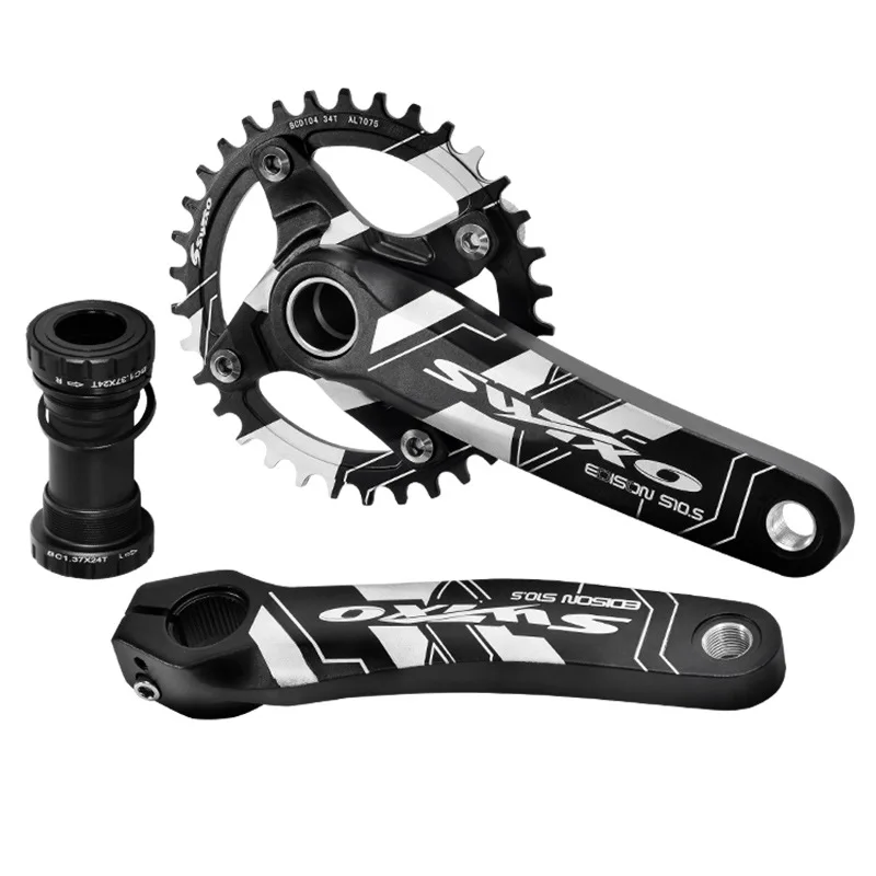 

Mountain Bike Crankset 170MM 104BCD MTB Bike Crank 32/34/36/38T Narrow Wide Chainring Sprockets With Bottom Bracket Bike Parts
