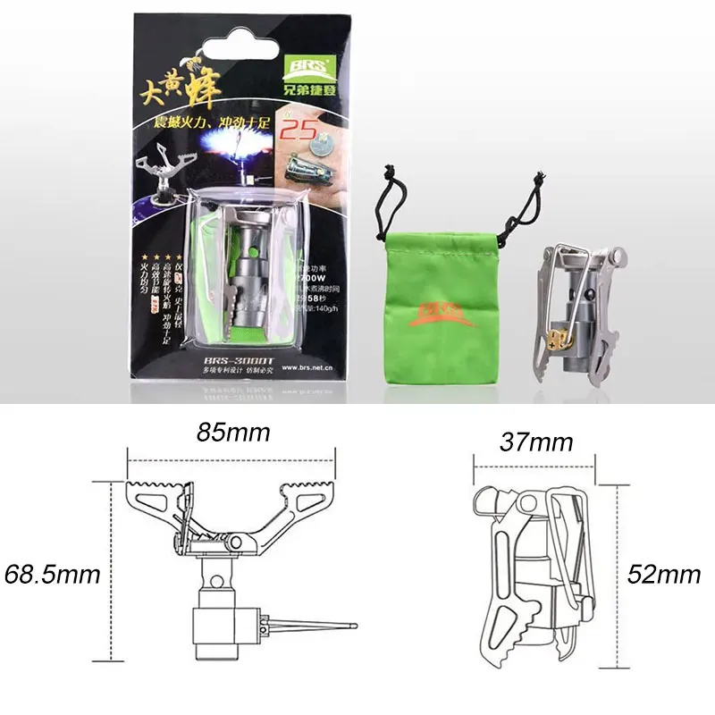 Портативные титановые мини-плиты газовая плита для кемпинга на открытом воздухе