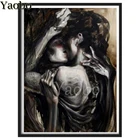 5D алмазная вышивка, черное фантазийное искусство влюбленных, наборы для вышивки крестиком, алмазная живопись, мозаика стразы, искусство, ручная работа, подарок