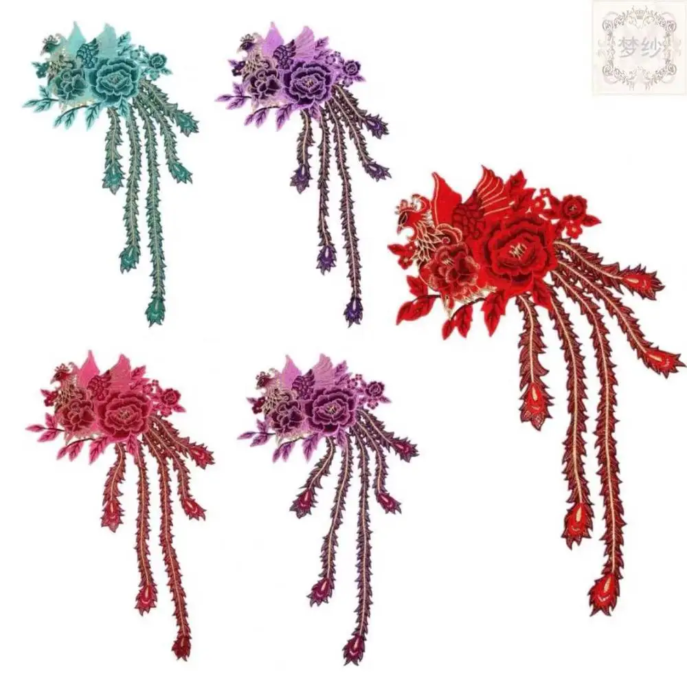 Пикантные с воротником украшенным цветами нашивка на одежду аппликация значок