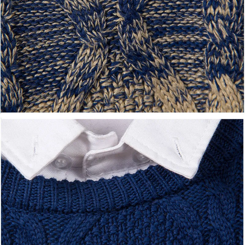 

Couple Sweater Spring, Autumn and Winter Korean Version of Slim Han Chao Round Neck Pullover Sweater Sweater Men and Women