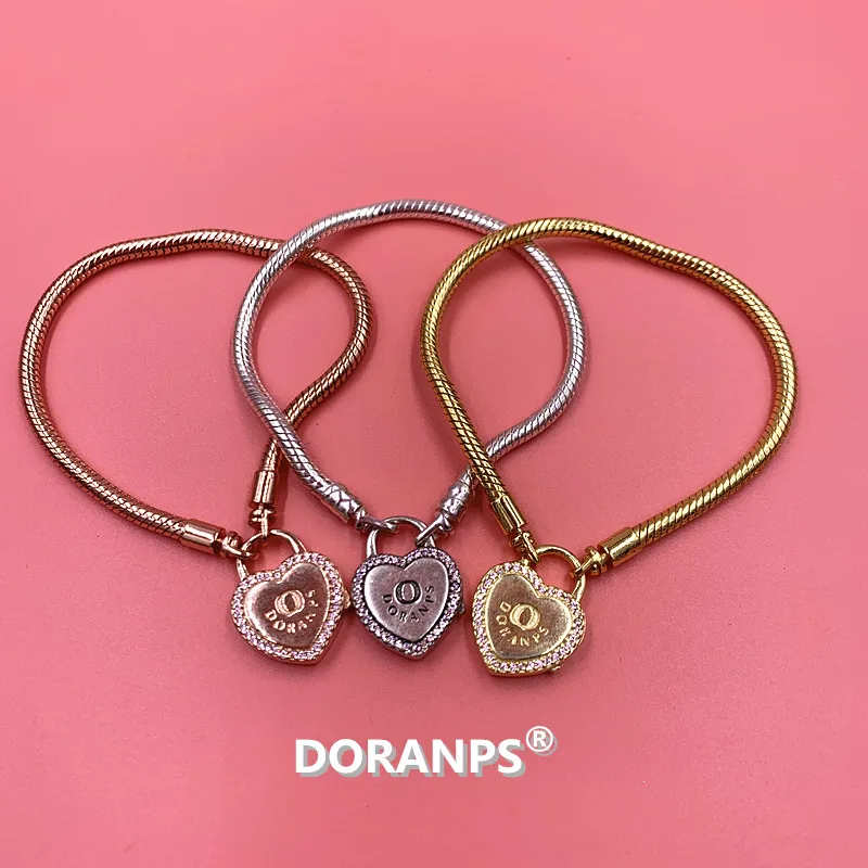 

DORANPS 925 charm pendants bracelets for womens bracelet bangle Christmas gifts,1pz