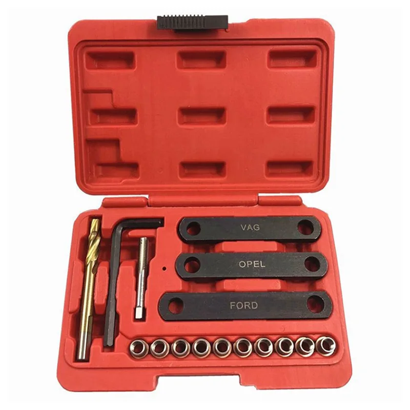 

Auto Brake Caliper Guide Thread Repair kit For VAG VW Vauxhall Ford Seat M9 x 1.25mm Seat Repair Kit Manual Car Timing Tool