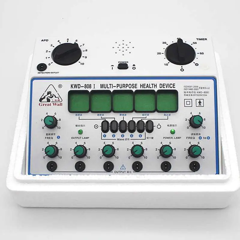 Yingdi Multi Purpose Health Device Professional Electrical Acupuncture Stimulator KWD808 I 6 Channels Output TENS massager|acupuncture
