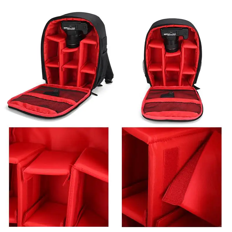 camera bag digital dslr bag waterproof shockproof breathable camera backpack for nikon canon sony small video photo bag backpack free global shipping