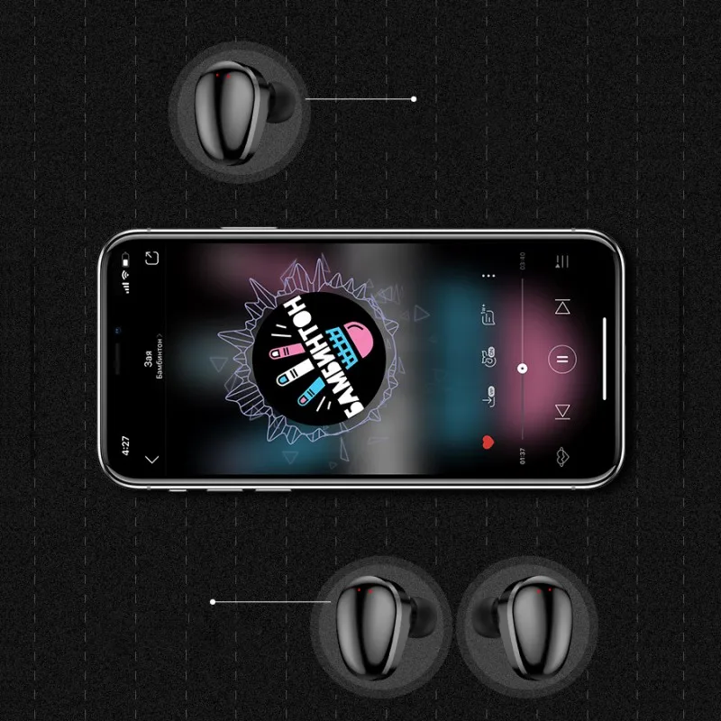 TWS Bluetooth наушники со светодиодный дисплеем настоящие беспроводные наушники мини водонепроницаемые наушники с аккумулятором 3600 мАч