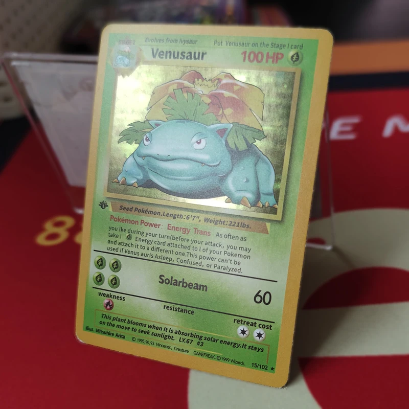 10 шт. + 1 Новый 1996 лет DIY Pokemon флэш карты Чаризард Blastoise Venusaur Ninetales Мьюту запдоса