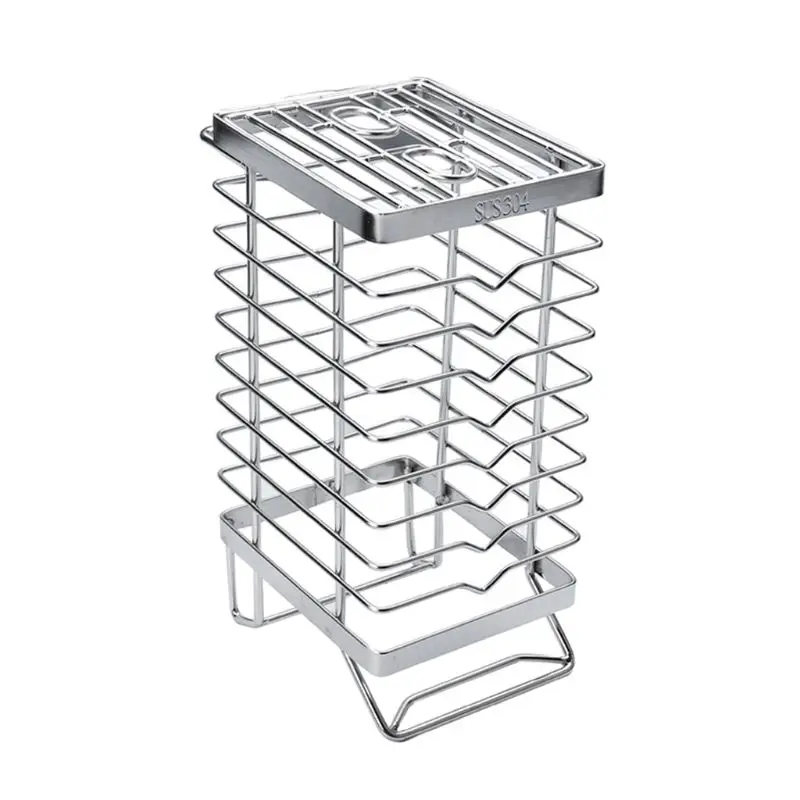 

Stainless Steel 13 Slot Knife Holder Trapezoidal Knives Cutlery Stand Storage Kitchen Gadgets Tool G5GB