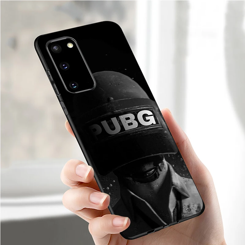 Черный мягкий чехол PUBG для телефона Samsung S20 S10 S9 S8 S7 edge Plus Lite Note 8 9 10 A6 A7 A8 A9 2018 |