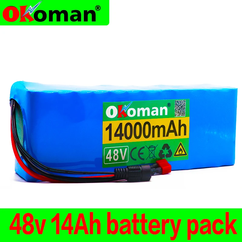 48V 14Ah 1000 ватт 13S3P литий-ионный аккумулятор для MH1 54,6 v E-электровелосипед скутер с 25A разряда BMS