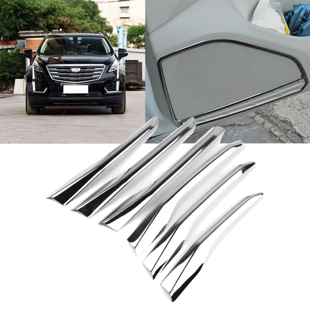 Хромированный яркий передний противотуманный светильник обшивка 6 шт. для Cadillac XT5