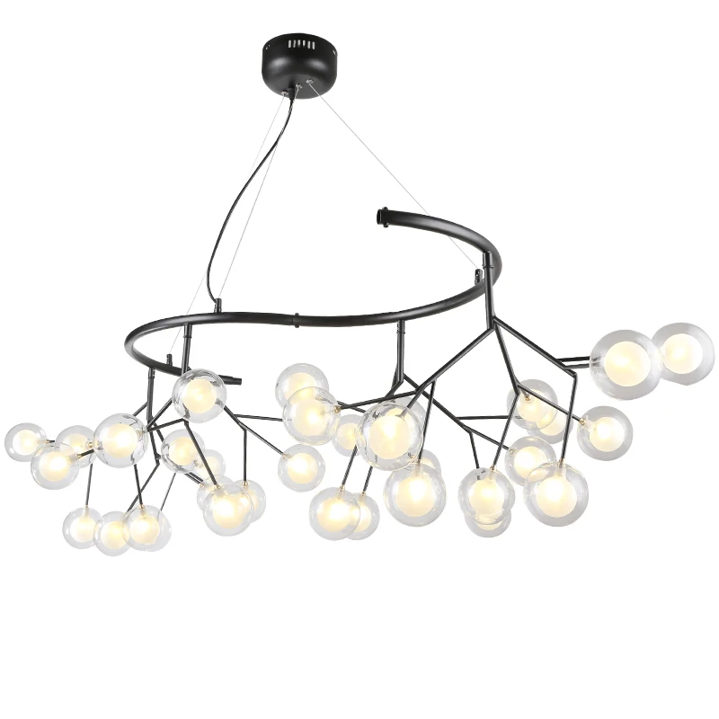

Modern LED Glass Pendant Lights Dining Room Livingroom Fixtures Pendant Lamp Romantic Firefly Hanging Lamp Avize Lustre Lighting
