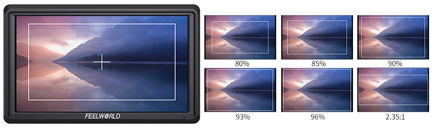 FEELWORLD S55 5,5 дюймов для однообъективной цифровой зеркальной фотокамеры монитор камеры 4K HDMI lcd ips HD 1280x720 дисплей монитор поля 8,4 в DC Выход для Nikon Sony Canon