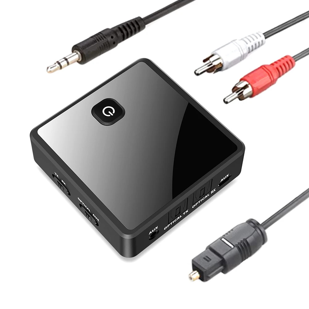 

3.5mm Bluetooth 5.0 2 In 1 Transmitter Receiver Optical Adapter Jack AUX Stereo Audio Receiver Transmitter For PC TV Car Speaker